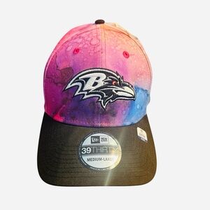 Baltimore Ravens New Era Pink/Black 2022 NFL Crucial Catch 39THIRTY Flex Hat